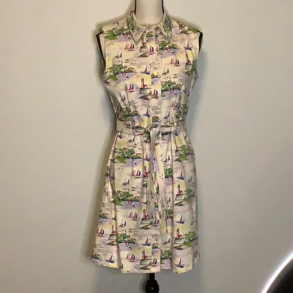 Island Republic sailboat print dress